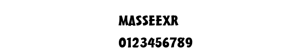 Fuente MASSEEXR.TTF
