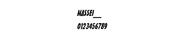 Fuente MASSEI__.TTF