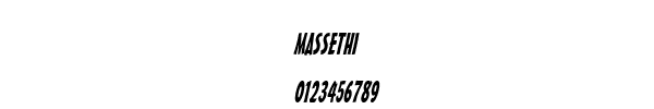 Fuente MASSETHI.TTF