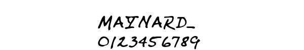 Fuente MAYNARD_.TTF