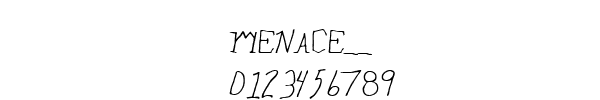 Fuente MENACE__.TTF