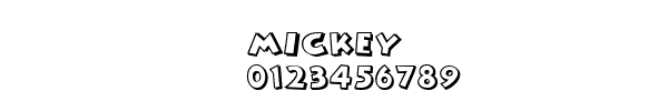 Fuente MICKEY.TTF