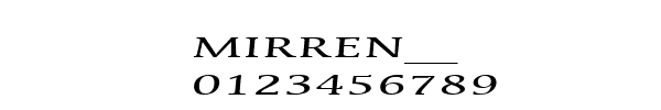 Fuente MIRREN__.TTF