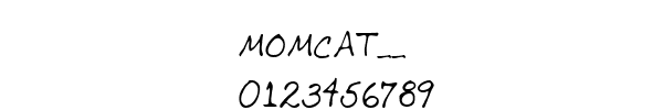 Fuente MOMCAT__.TTF