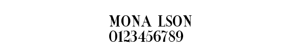 Fuente MONA LSON.TTF