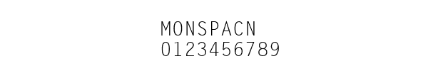 Fuente MONSPACN.TTF