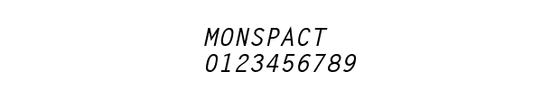 Fuente MONSPACT.TTF