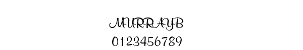 Fuente MURRAYB.TTF