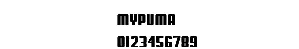 Fuente MYPUMA.TTF