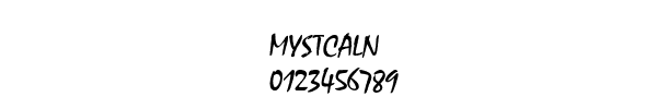 Fuente MYSTCALN.TTF