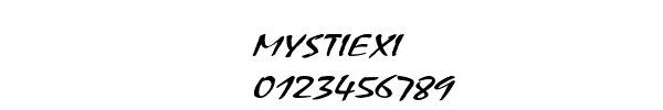 Fuente MYSTIEXI.TTF
