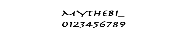 Fuente MYTHEBI_.TTF