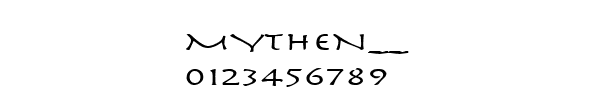 Fuente MYTHEN__.TTF