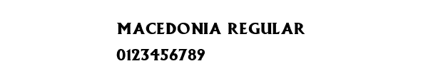 Fuente Macedonia Regular.ttf