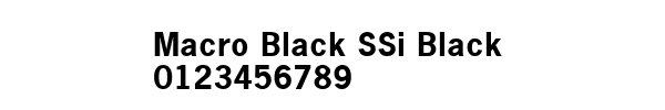 Fuente Macro Black SSi Black.ttf