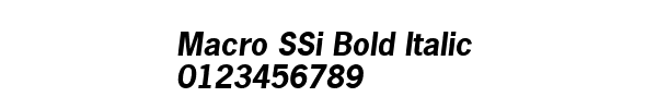 Fuente Macro SSi Bold Italic.ttf
