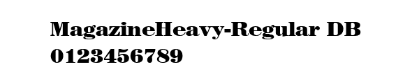 Fuente MagazineHeavy-Regular DB.ttf