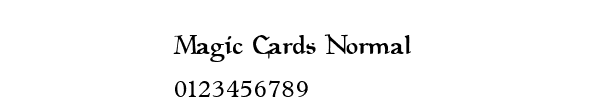 Fuente Magic Cards Normal.ttf