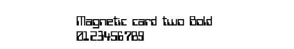 Fuente Magnetic card two Bold.ttf