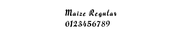 Fuente Maize Regular.ttf