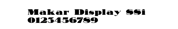 Fuente Makar Display SSi.ttf