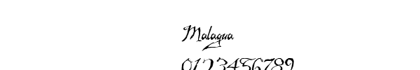 Fuente Malagua.ttf