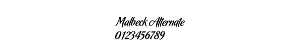 Fuente Malbeck Alternate.ttf