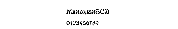 Fuente MandarinSCD.ttf