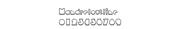 Fuente Mandreloutline.ttf
