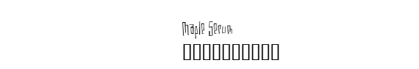 Fuente Maple Serum.ttf