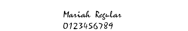 Fuente Mariah Regular.ttf