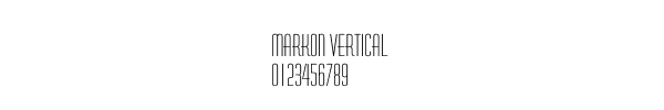 Fuente Markon Vertical.ttf