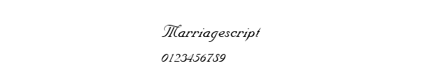 Fuente Marriagescript.ttf