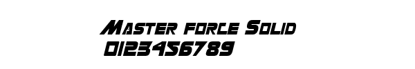 Fuente Master force Solid.TTF