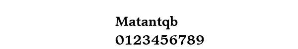Fuente Matantqb.ttf