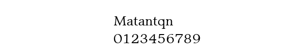 Fuente Matantqn.ttf