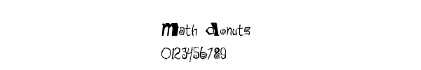 Fuente Math Donuts.ttf