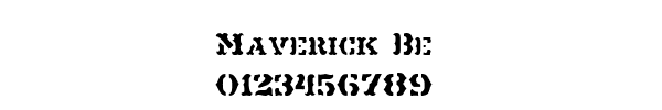 Fuente Maverick Be.ttf