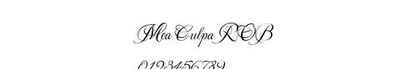 Fuente Mea Culpa ROB.TTF
