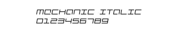 Fuente Mechanic Italic.ttf