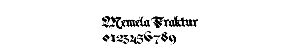 Fuente Memela Fraktur.ttf