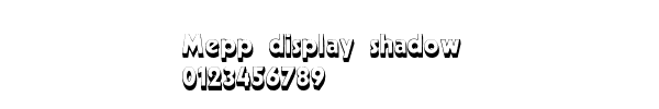 Fuente Mepp display shadow.ttf