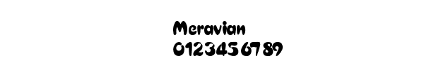 Fuente Meravian.ttf