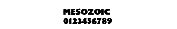 Fuente Mesozoic.ttf