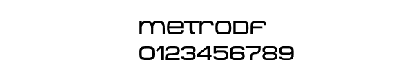 Fuente Metrodf.ttf