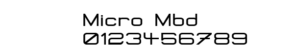 Fuente Micro Mbd.TTF