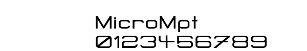 Fuente MicroMpt.ttf