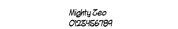 Fuente Mighty Zeo.ttf