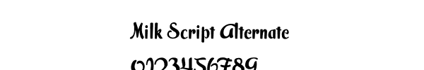 Fuente Milk Script Alternate.ttf