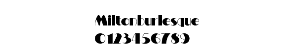 Fuente Miltonburlesque.ttf